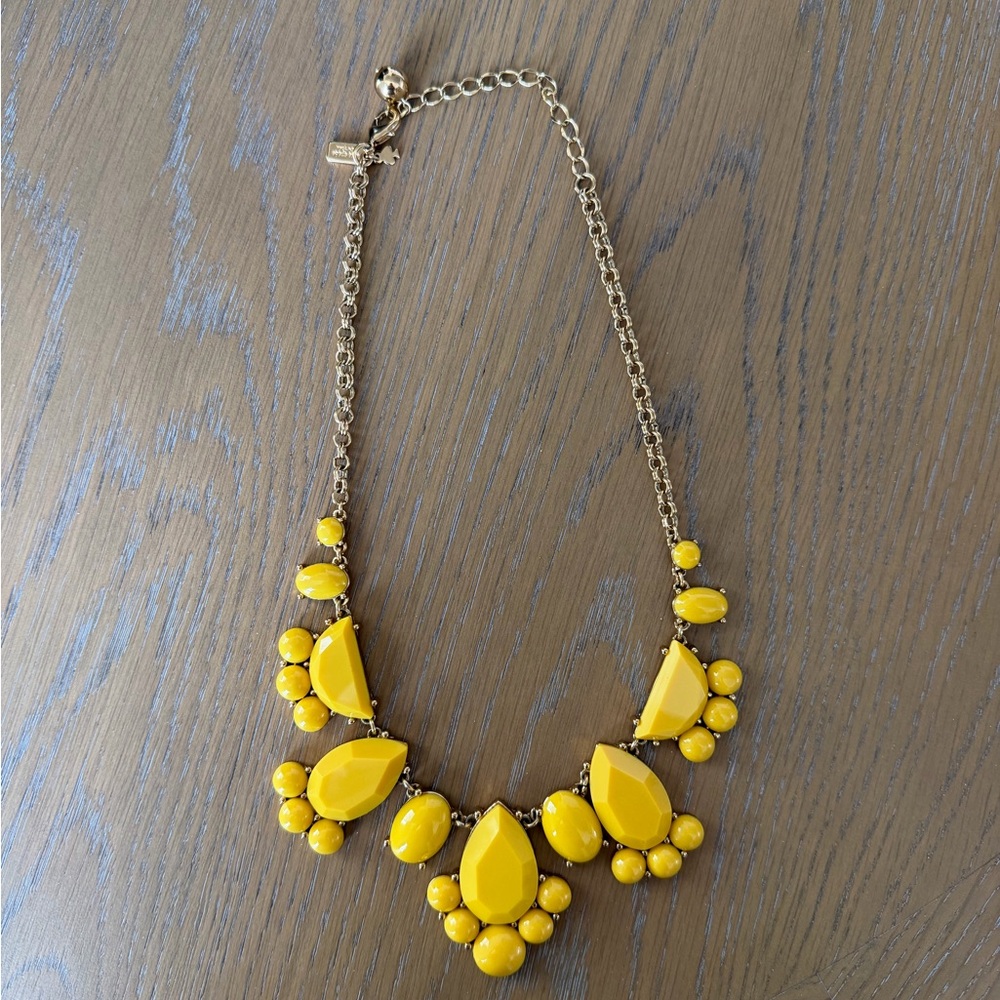 Kate Spade Yellow & Gold Statement Necklace